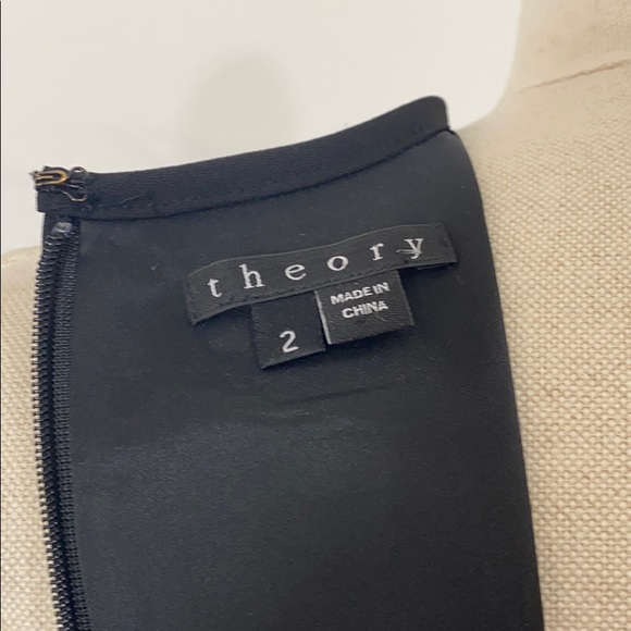 Theory Osiera Pleated Drop Waist Dress - Picture 8 of 9